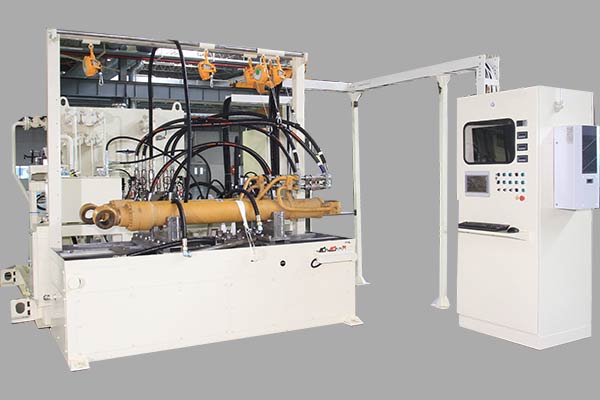 油圧シリンダー工場性能テストベンチ